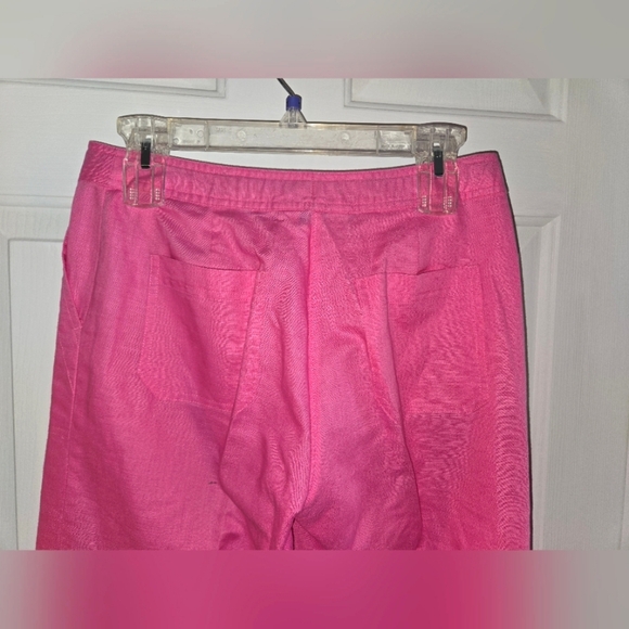 Lilly Pulitzer Vintage Pink Cotton Linen Blend Cargo Pants XS - Picture 2 of 12